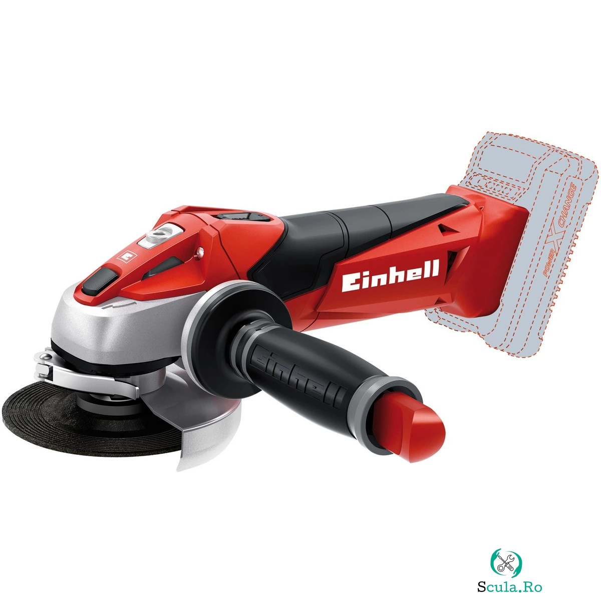 Einhell Polizor unghiular Einhell TE-AG 18 Li - Solo (fără acumulator și încărcător) la 342.58 lei ron