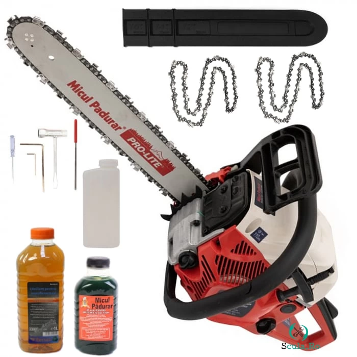 Motofierastrau ( drujba ) Micul Padurar 5600, 3CP, lama 40 cm, 2 lanturi + pachet ulei la 507.00 lei ron