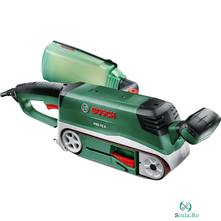 BOSCH Slefuitor cu banda Bosch PBS 75 A, 710 W, 75 x 533 mm, Verde la 683.41 lei ron