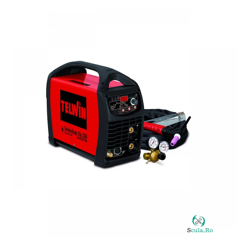 Aparat de sudura TIG/WIG Telwin, tip TECHNOLOGYTIG230DC-HF/LIFT VRD, curent maxim 220 A, 230 V