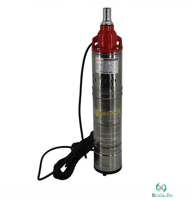 Pompa submersibila DDT QGD120-1.2, Inox, 1200W, 3 m ³ h, 120m, 10m cablu