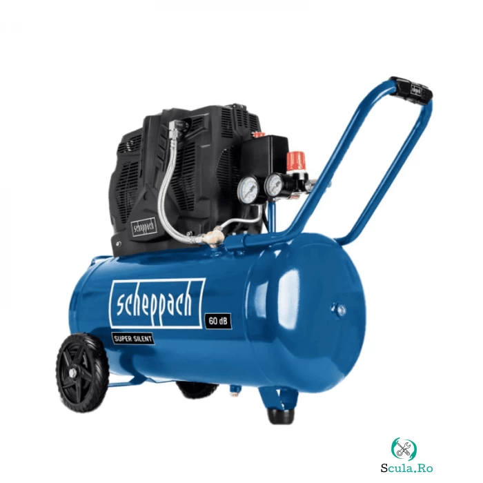 Compressor fara ulei HC51Si Scheppach 5906141901, 1500 W, 50 L, 8 bari la 1,462.73 lei ron