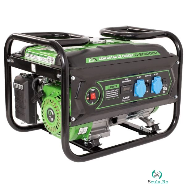 Generator de curent pe benzina Greenfield G-EC4100P, portabil, monofazat, 3 kVA, bobinaj alternator cupru la 1,500.00 lei ron