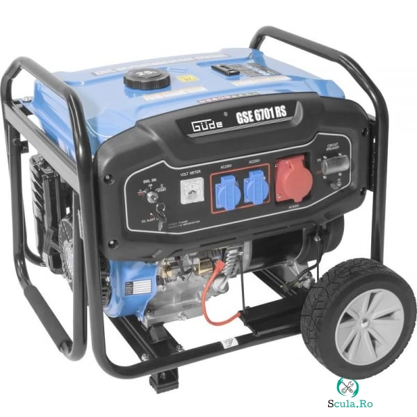 Generator de curent pe benzina GSE 6701 RS Gude 40730, 9000 W, 2x230 V, 1x400 V