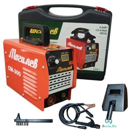 Aparat sudura tip Invertor MOGILEV CM 300, Rusesc, Afisaj Electronic, Cutie de transport