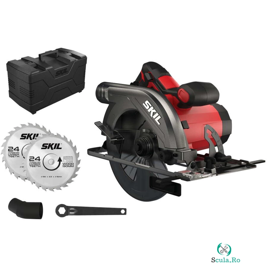 Skil SKIL 5830 GA Fierastrau circular de mana, 1400W, 5300rpm, 190mm + cutie la 570.42 lei ron