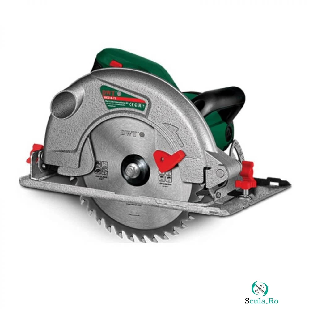 Fierastrau circular DWT HKS18-75, 4800RPM, 1800W, 210 mm la 449.99 lei ron