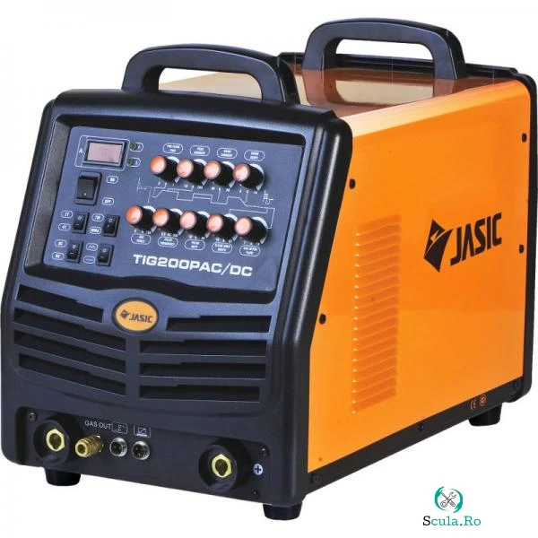 Aparat de sudura Jasic TIG 200P AC DC Analogic (E101), 160-200A, 1.6-3.2 mm, Accesorii incluse