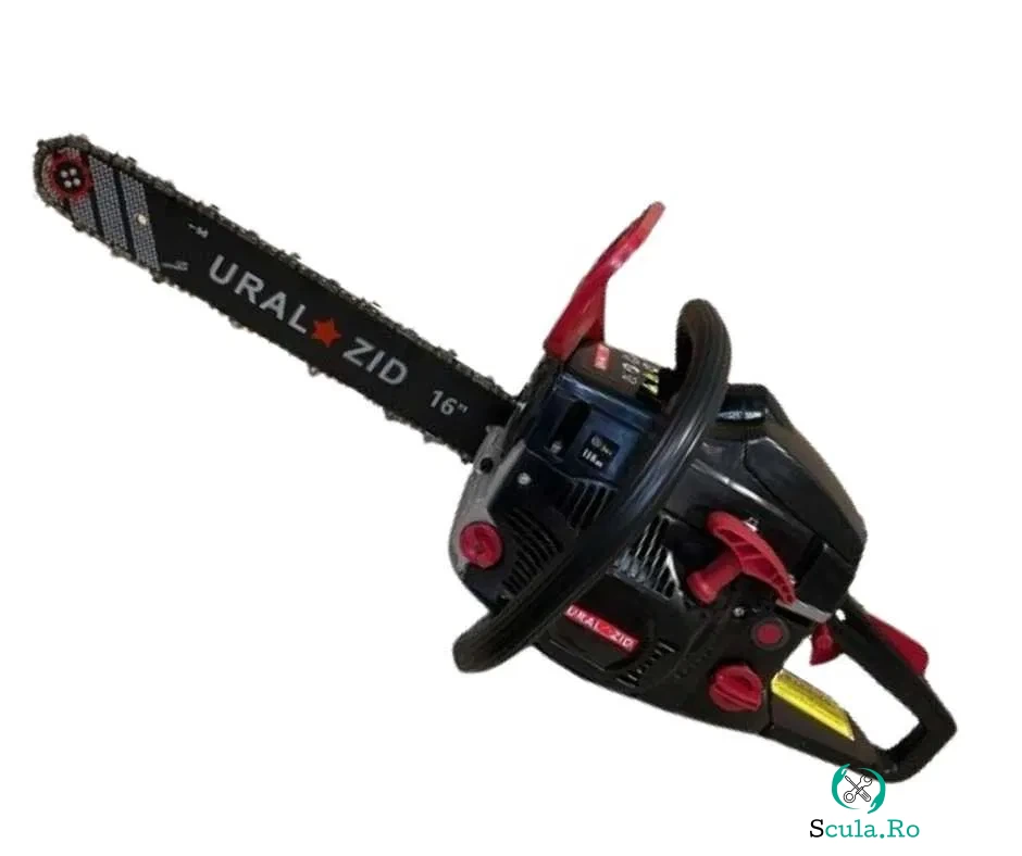 Motofierastra (drujba) cu lant, pe benzina, Uralzid 5000BT, 6.7CP, 52CC, 16000RPM