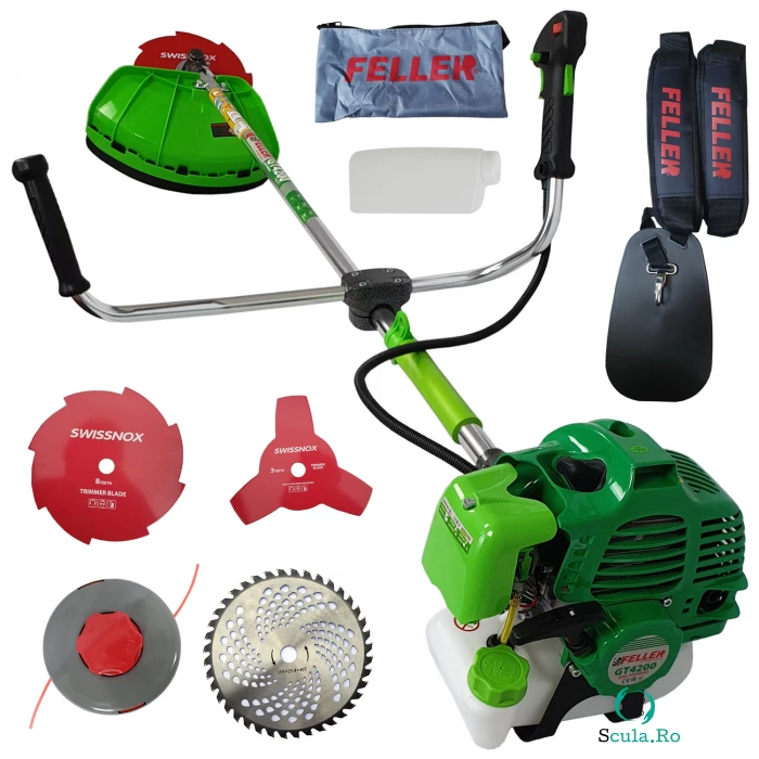 Motocoasa de umar FELLER by Canada Tools GT 4200, 5.7CP, 6 Accesorii Incluse, Greutate Redusa - 5.6KG