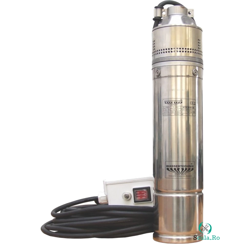 Pompa submersibila Wasserkonig WTX3000-48, 1100W, 45 L/min