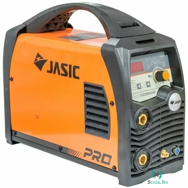Aparat de sudura Jasic TIG 200P AC DC cu pedala, TIG AC DC, 160-200A, 1.6-3.2mm, Accesorii incluse