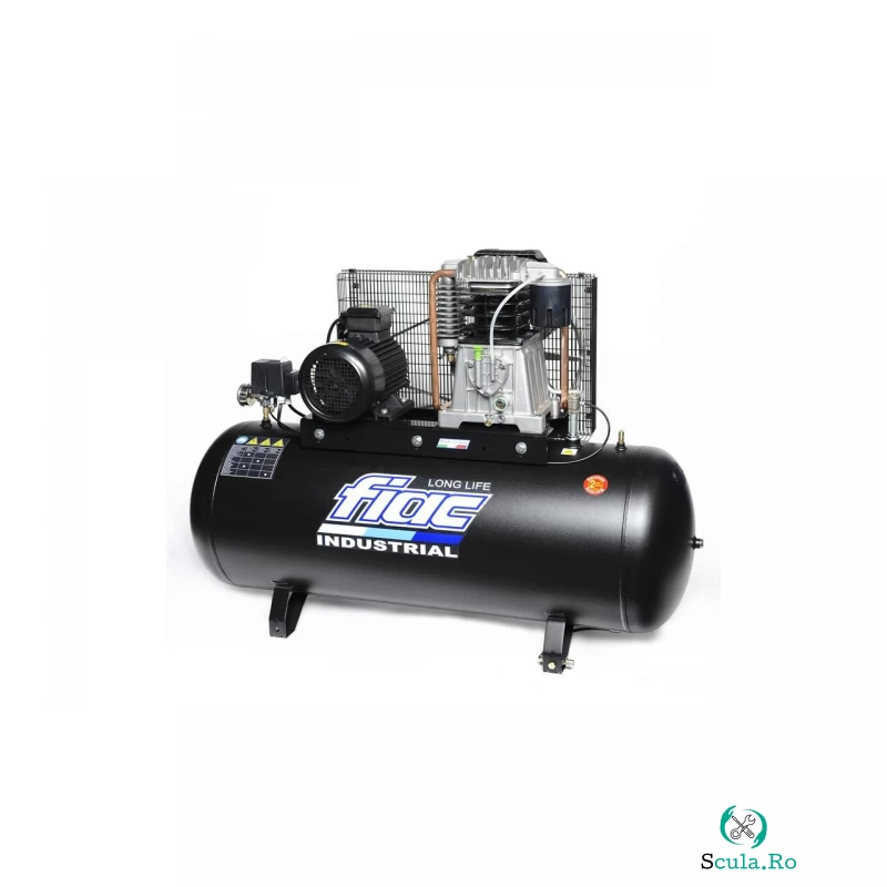 Compresor de aer cu piston trifazat, FIAC Professional Italia, tip NEW-AB500-7.5F LONG LIFE, 380V, rezervor 500l, debit 840l/min, 10 bar, ungere cu ulei la 13,227.99 lei ron
