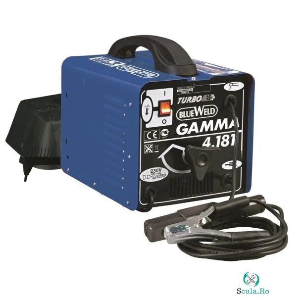 Aparat sudura MMA Telwin GAMMA4.181, 160 A, electrozi 2-4 mm, cu accesorii la 479.00 lei ron