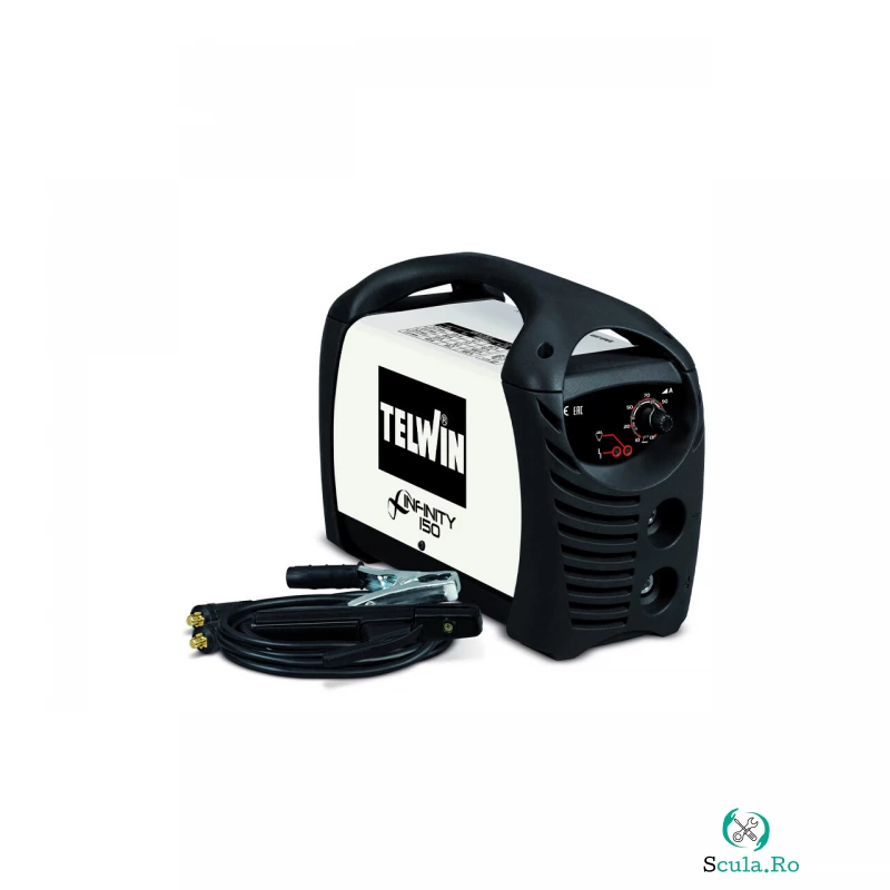 Invertor de sudura Telwin, tip INFINITY150, cu accesorii, curent maxim 130 A, 230 V la 1,027.99 lei ron