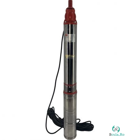 Pompa submersibila de mare adancime DDT QJD12-120-1.8, Inox, 1800W, 8 m ³ h, 12 turbine, 120m, 15m cablu