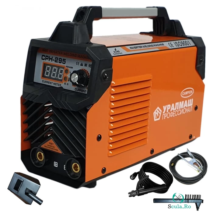 Invertor pentru sudura, Model UralMash CPH 295 Ah, cablu sudura 3 metri