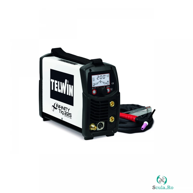 Aparat de sudura TIG/WIG Telwin, tip INFINITYTIG225DC-HF/LIFT VRD, curent maxim 200 A, 230 V