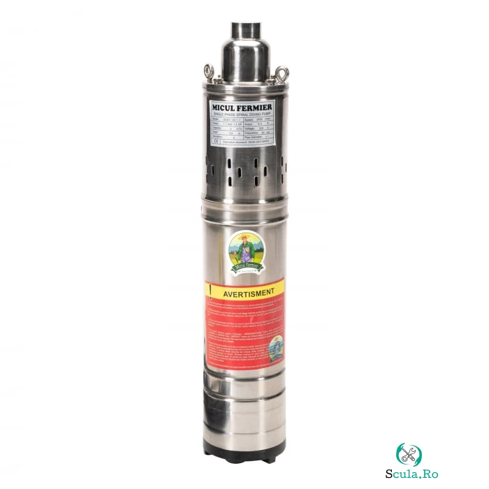 Pompa apa submersibila, de adancime Micul Fermier QGD3-120-1.1KW, tun