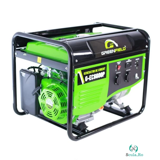 Generator de curent pe benzina Greenfield G-EC6600P, portabil, monofazat, 5.5 kVA la 2,899.00 lei ron
