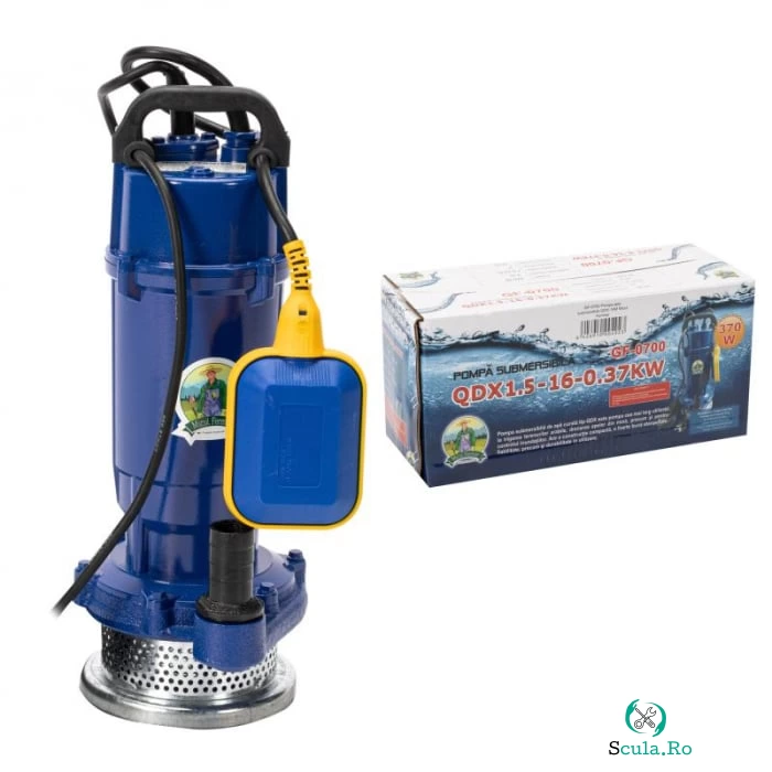 Pompa submersibila apa curata, Micul fermier QDX 16m, 370W, debit ridicat si stabil la 280.00 lei ron
