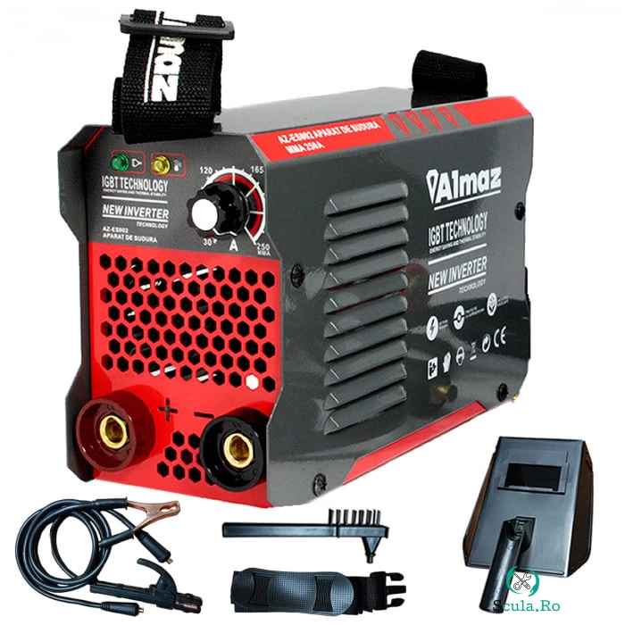 Aparat de sudura (Invertor), ALMAZ, 250A, accesorii incluse la 359.00 lei ron
