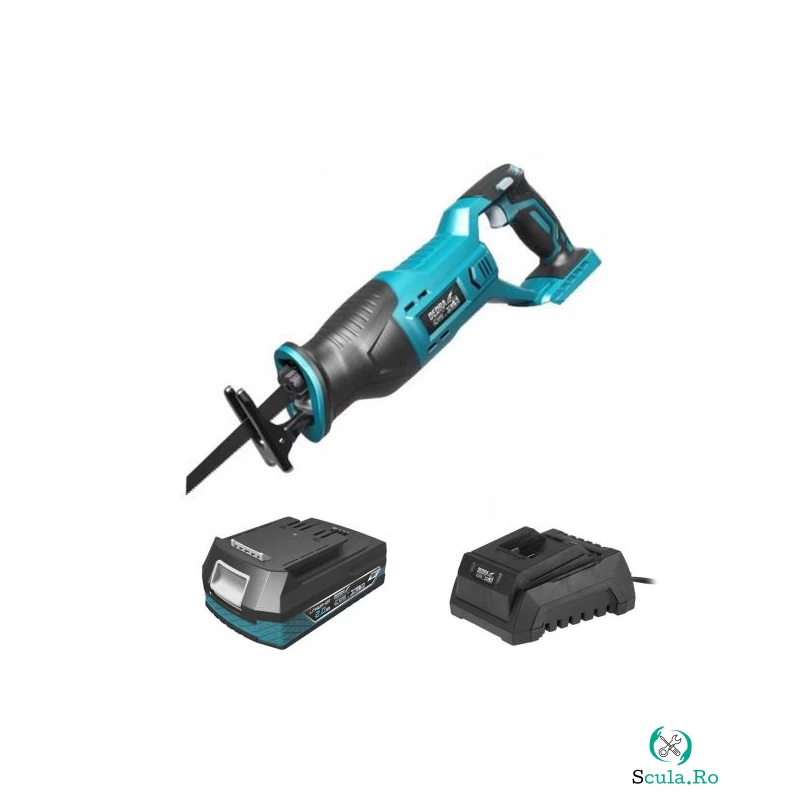 Fierastrau tip sabie, cu acumulator 2 Ah, incarcator 18V Li-ion, SAS+ALL, Dedra la 1,079.99 lei ron