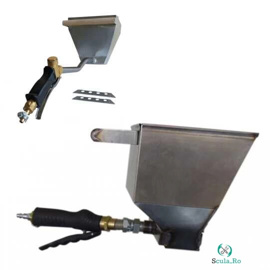 Masina de tencuit pneumatica cu pistol 4XJET JET SIVA, 5 litri