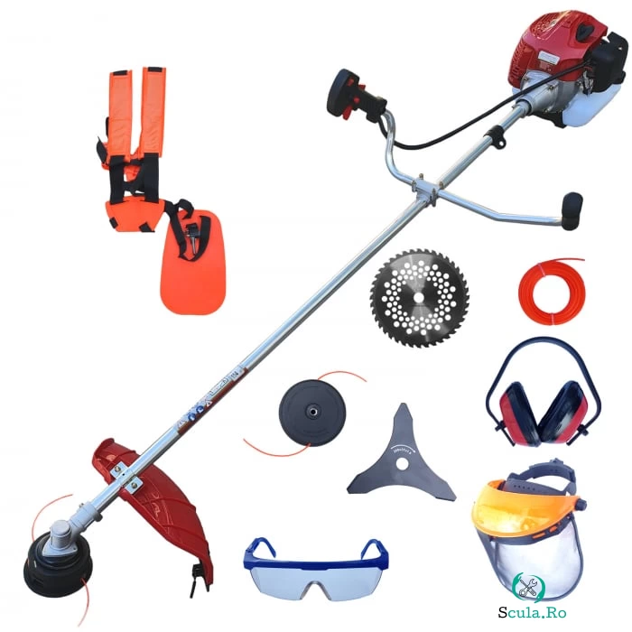 Motocoasa pe benzina CRAF-TEC 6100 ULTRA, 6CP, 8 Accesorii, Easy Start
