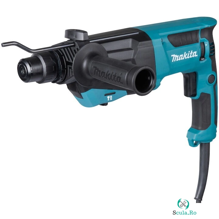 Makita Ciocan rotopercutor Makita HR2670, 800 W, 3 J, 26mm SDS-PLUS , 1500 RPM, 4500 BPM, 4 m lungime cablu alimentare, valiza transport la 1,089.24 lei ron