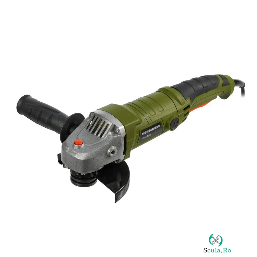 HEINNER Polizor unghiular (flex) Heinner VPU008, 900 W, 11000 RPM, 125 mm, Negru\Verde